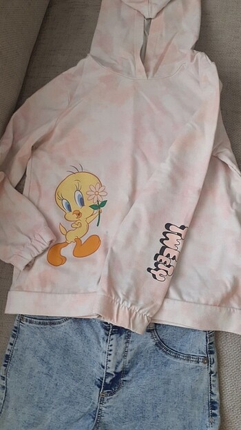 9 Yaş Beden çeşitli Renk Lcw Sweat ve kot pantolon
