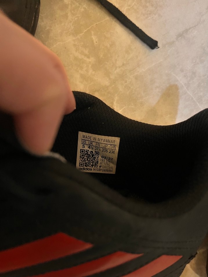 Siyah Erkek Futbol Ayakkabısı Velcro Bağcıklı - Görsel 3