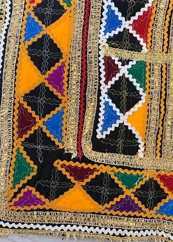 Öğnük önlük hazır işlemeli saya entere saya öğnük kilim - Görsel 2