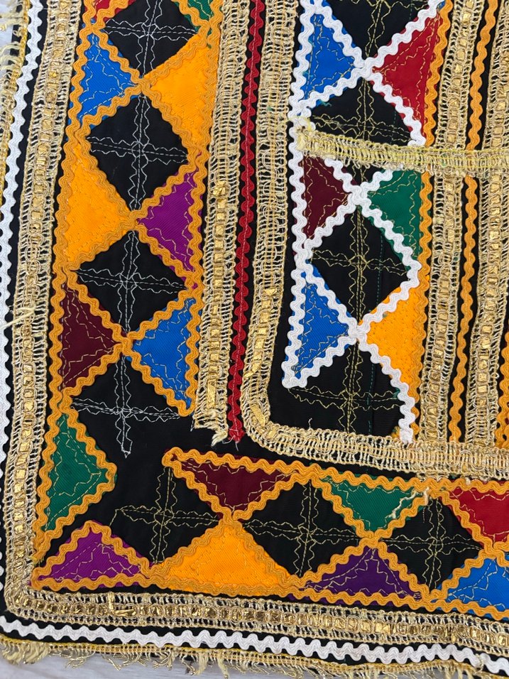 Öğnük önlük hazır işlemeli saya entere saya öğnük kilim - Görsel 2