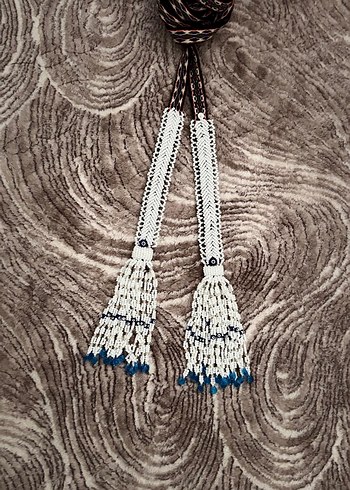 El işlemeli bağ öğnük entere saya kilim üçgöz bağ - Görsel 2