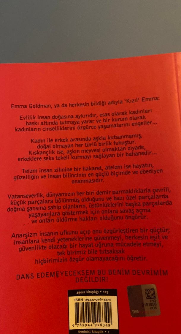 Dans Edemeyeceksem - Emma Goldman - Görsel 4