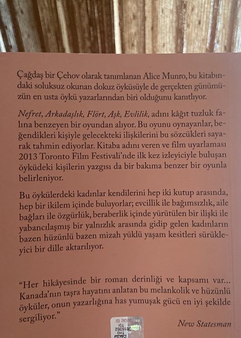 Nefret, Arkadaşlık, Flört, Aşk, Evlilik - Alice Munro - Görsel 2