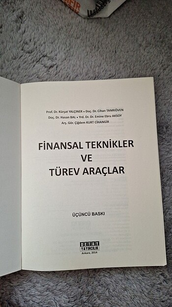 Finansal teknikler ve türev araçlar