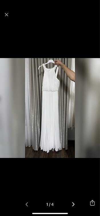 Taç abiye nikah elbisesi dış çekim elbise