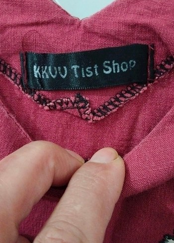 Bohem Bordo V Yaka Hamile Bluz - Görsel 9