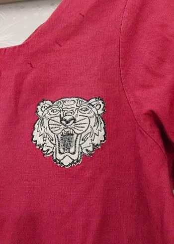 Bohem Bordo V Yaka Hamile Bluz - Görsel 4