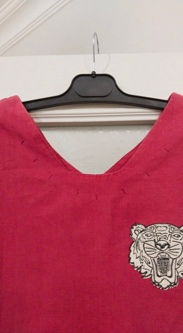 Bohem Bordo V Yaka Hamile Bluz - Görsel 5