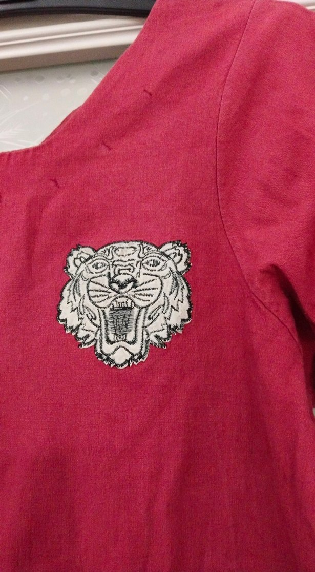 Bohem Bordo V Yaka Hamile Bluz - Görsel 4