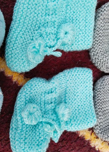 Nakışlı Çok Renkli Kız Çocuk Ev Terliği - Görsel 7