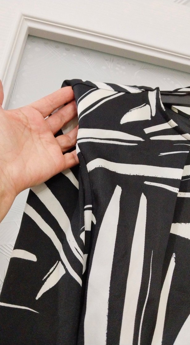 Zebra Desenli Uzun Kollu Hamile Tunik - Görsel 3