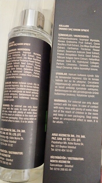Kolajen saç bakım onarım saç spreyi - Görsel 6