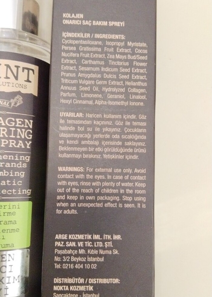 Kolajen saç bakım onarım saç spreyi - Görsel 4