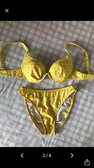 Çiçekli Bikini Takımı