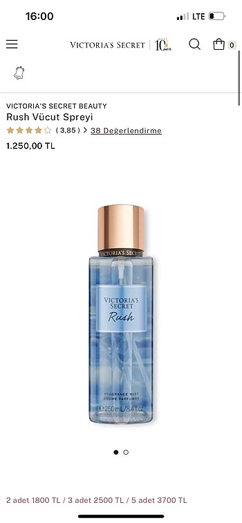 Beden Victoria secret vücut spreyi