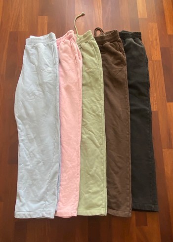 Kadın Pastel Renkli Rahat Pamuklu Eşofman