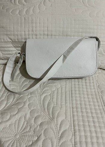 Beden Minimalist Beyaz Deri Kadın Çanta