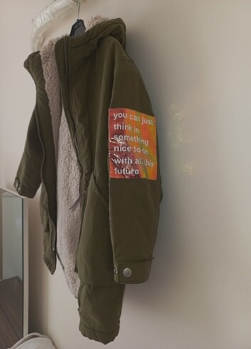 ZARA KIDS KIZ ÇOCUK SLOGANLI MONT