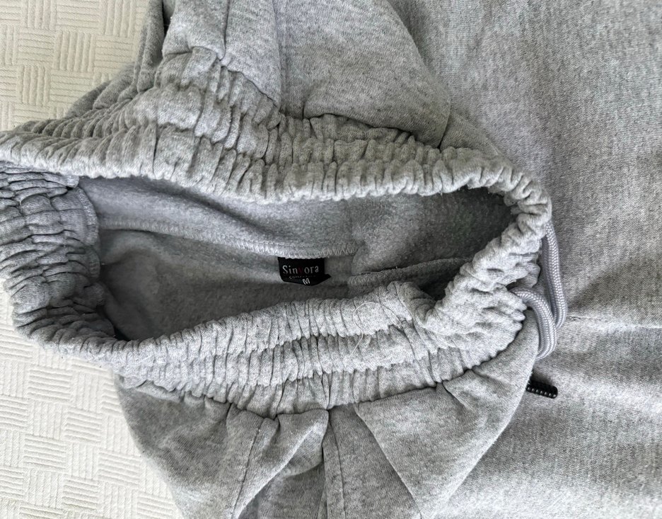 Gri Rahat Kesim  Eşofman Altı - Görsel 3