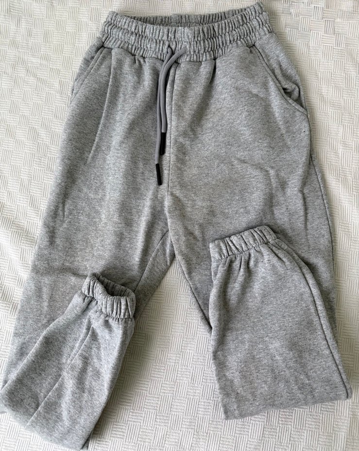 Gri Rahat Kesim  Eşofman Altı - Görsel 2