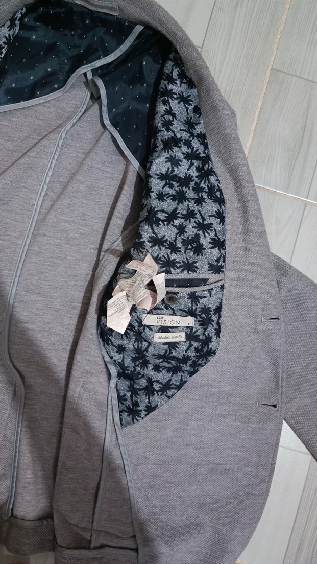 Gri Erkek Ceket - Görsel 4