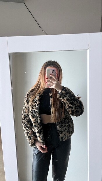 Bershka Leopar Ceket
