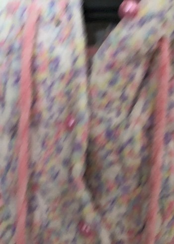 Pembe Nakışlı Kapüşonlu Kız Çocuk Panço - Görsel 3