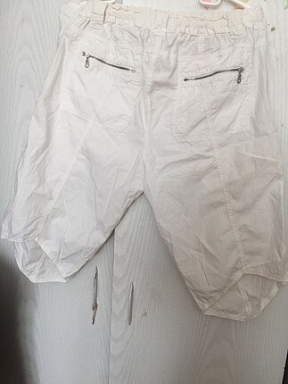 xxl Beden beyaz Renk Beli lastikli ayarlanabilir hamile pantolonu (capri)