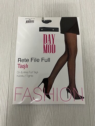 Daymod reste file full taşlı külotlu çorap
