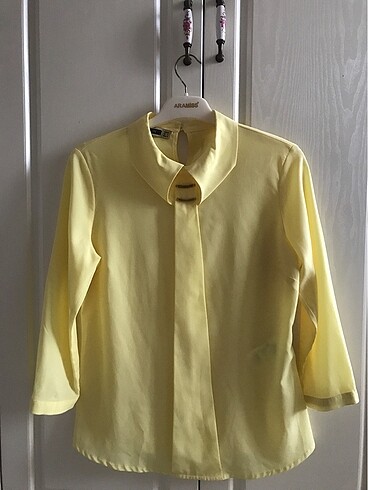 Sarı Krep Gömlek