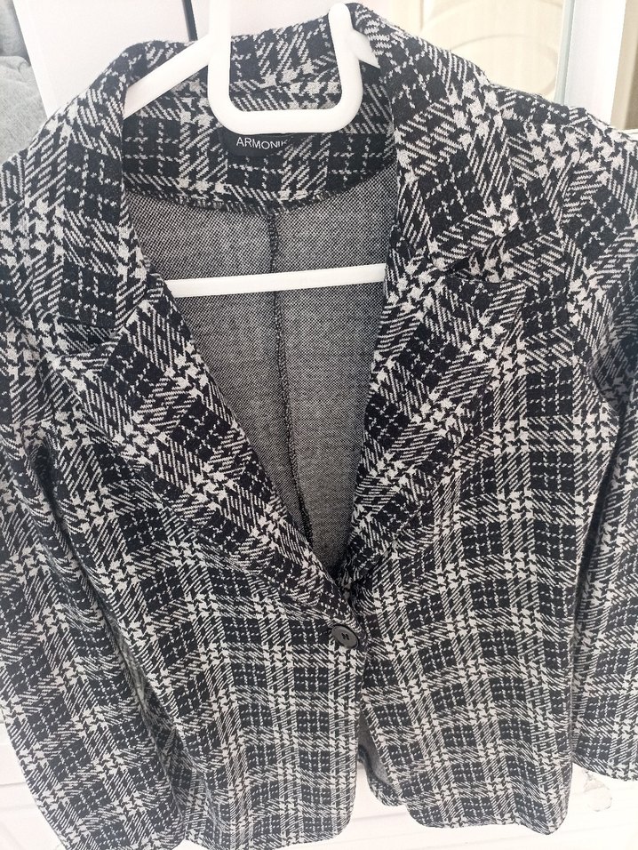 Gri Düğmeli  Kadın Ceket - Görsel 2