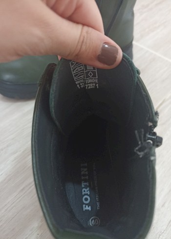 Asker Yeşili Erkek Deri Bot - Görsel 6