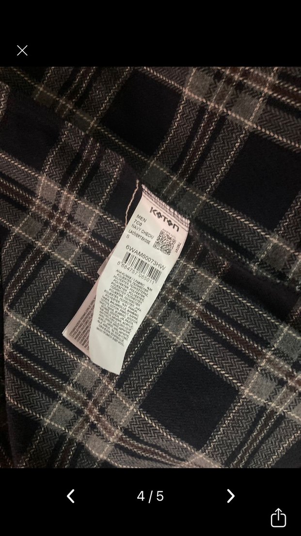 oduncu gomlegi s beden - Görsel 5