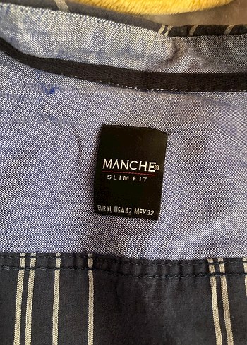 Düğmeli Mavi Erkek Gömlek - Görsel 3