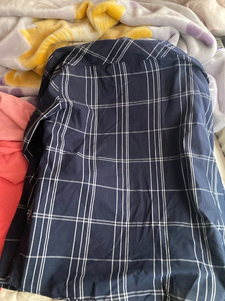 Düğmeli Mavi Erkek Gömlek - Görsel 2