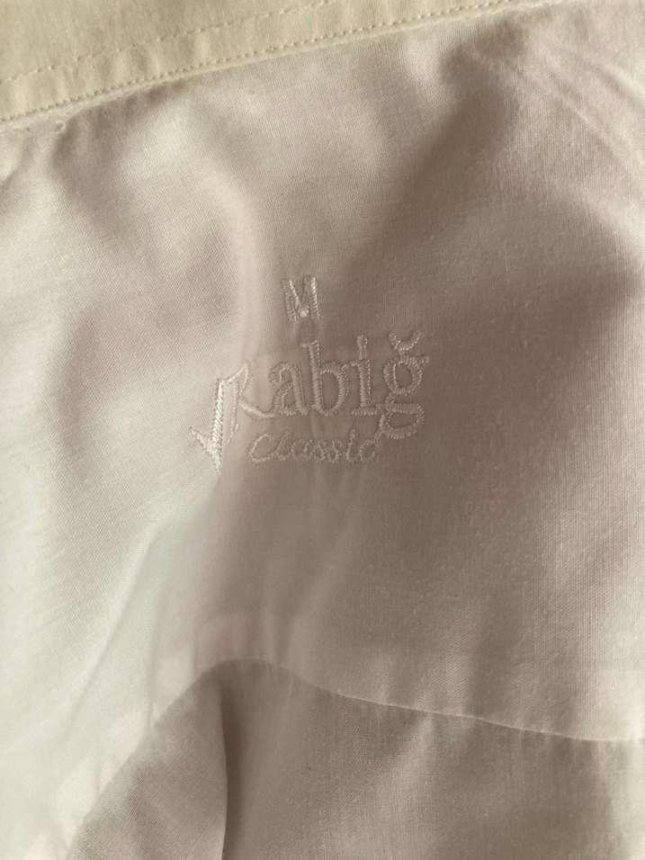 Erkek Beyaz Pamuklu Düğmeli Gömlek - Görsel 2