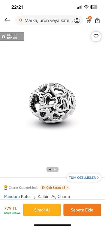 Pandora Pandora charm