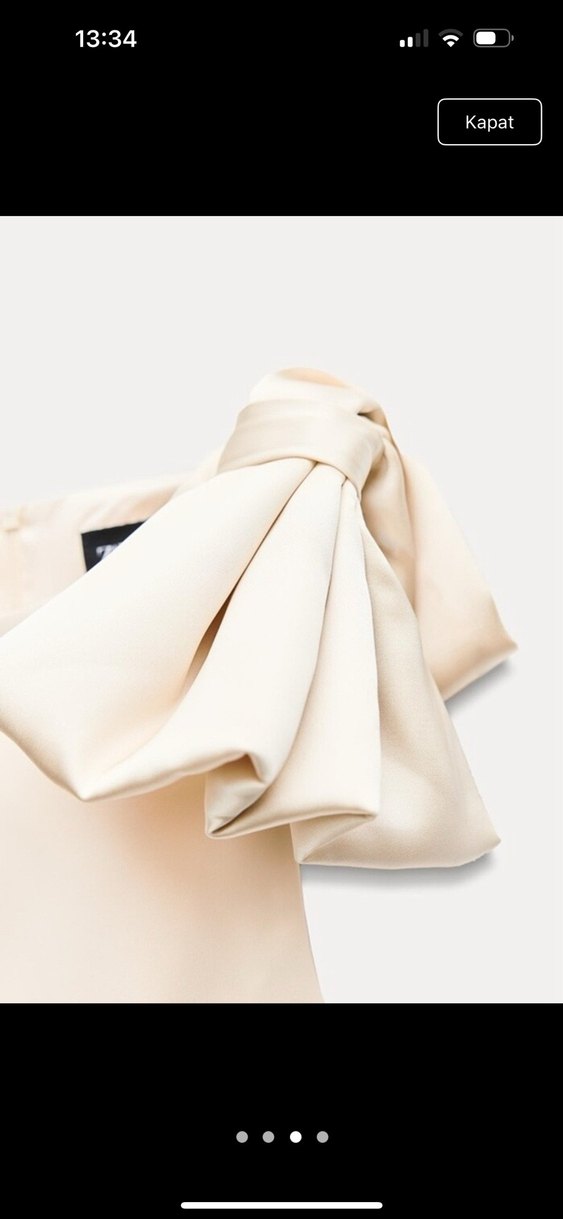 Zara fiyonk detay bluz - Görsel 3