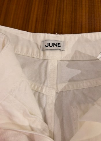 Beyaz Regular Fit Kadın Kot Pantolon - Görsel 3