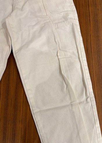 Beyaz Regular Fit Kadın Kot Pantolon - Görsel 2