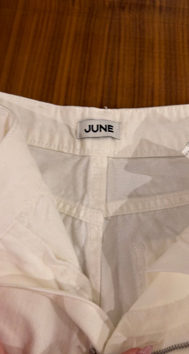 Beyaz Regular Fit Kadın Kot Pantolon - Görsel 3