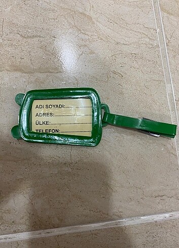 Diğer Valiz Pvc isimlik