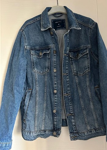 Mavi Düğmeli Erkek Denim Ceket