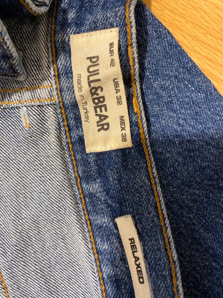 Mavi Parlak Denim Midi erkek Kot Pantolon - Görsel 3