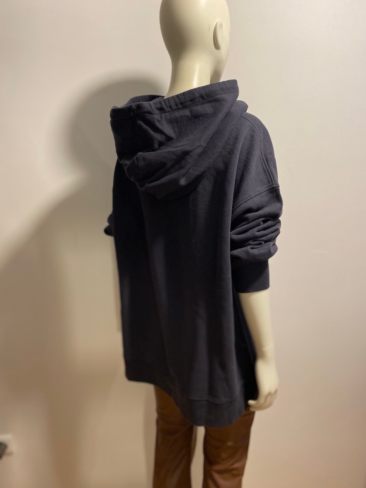 Kapüşonlu Siyah Baskılı Kadın Sweatshirt - Görsel 3