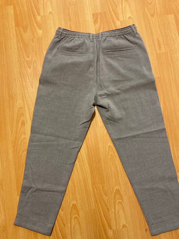 Erkek Gri Regular Fit Midi Pantolon - Görsel 2