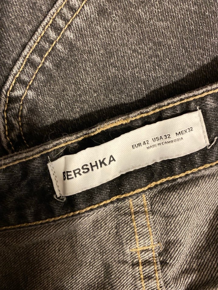 Gri Regular Fit Midi erkek Kot Pantolon - Görsel 3