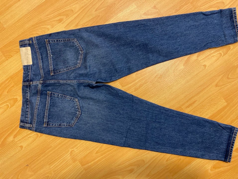 Dikiş Detaylı Parlak Mavi erkek Kot Pantolon - Görsel 2