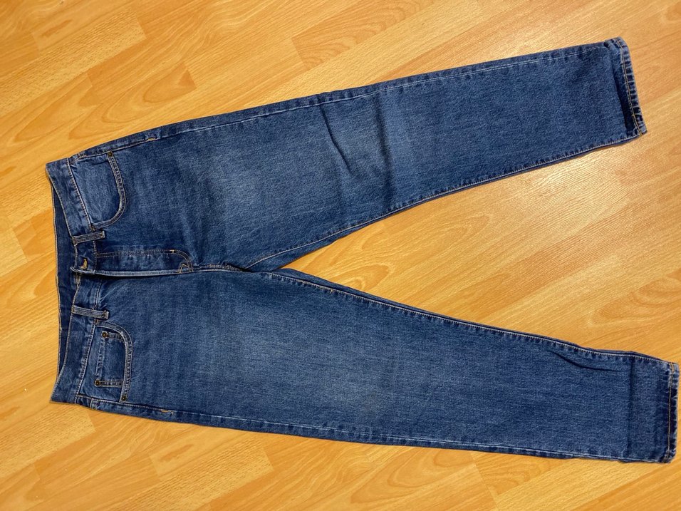 Dikiş Detaylı Parlak Mavi erkek Kot Pantolon - Görsel 3