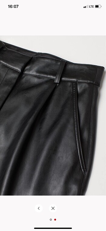 H&M Deri pantolon